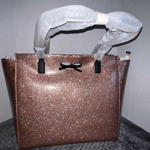 Kate Spade rose gold sparkle purse NWT